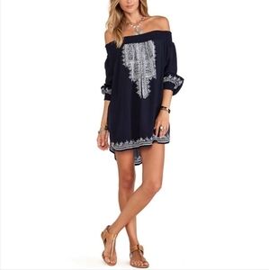 Revolve Tularosa Jacqueline Off Shoulder Tunic Shift Dress Size XS